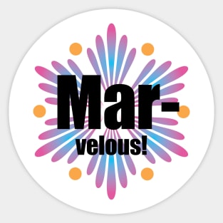 Marvelous Sticker